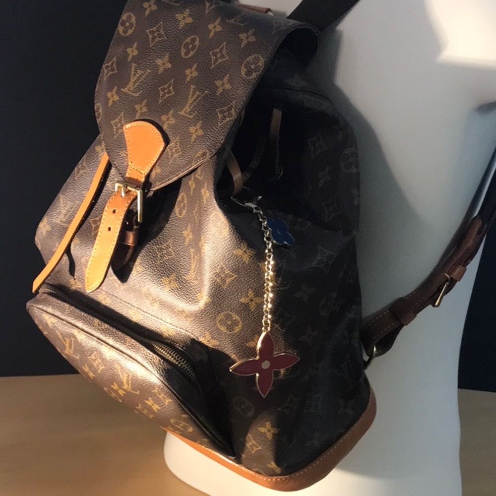 LOUIS VUITTON UNISEX BACK-PAC W/ADJUSTABLE SHOULDER STRAPS & OUTSIDE ZIP STORAGE - Picture 6 of 16